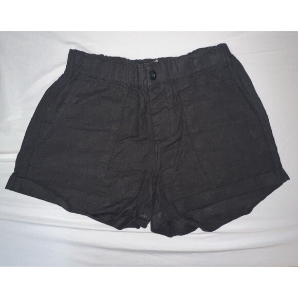 Blank NYC Pants - BLANK NYC Black Linen Blend Shorts Size XS